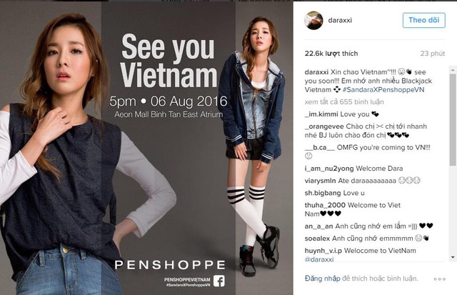 Cư d&acirc;n mạng s&ocirc;i sục th&ocirc;ng tin Sandara Park đến Việt Nam v&agrave;o th&aacute;ng 8 - Ảnh 2.