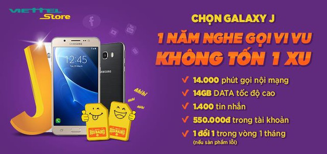 Chọn Samsung Galaxy J, 1 năm nghe gọi vi vu kh&ocirc;ng tốn 1 xu - Ảnh 1.
