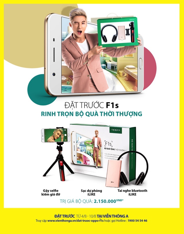 Đặt &ldquo;gạch&rdquo; F1s, hưởng trọn bộ qu&agrave; &ldquo;khủng&rdquo; c&ugrave;ng Viễn Th&ocirc;ng A - Ảnh 2.