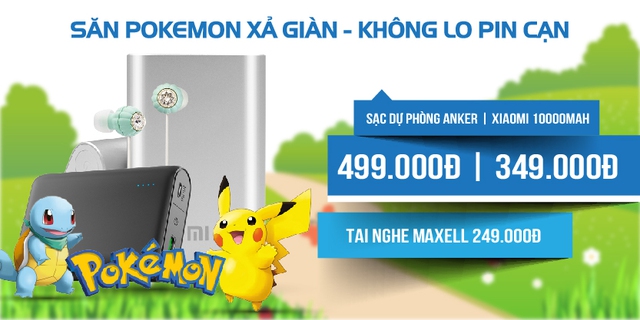 Săn Pok&eacute;mon thả ga - Kh&ocirc;ng lo pin cạn - Ảnh 1.