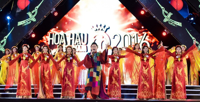 Những chiếc áo dài ấn tượng trong cuộc thi Hoa hậu Việt Nam 2016 - Ảnh 3.