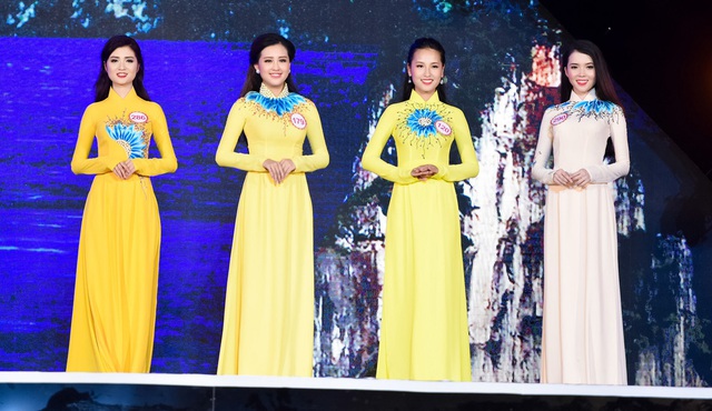 Những chiếc áo dài ấn tượng trong cuộc thi Hoa hậu Việt Nam 2016 - Ảnh 5.