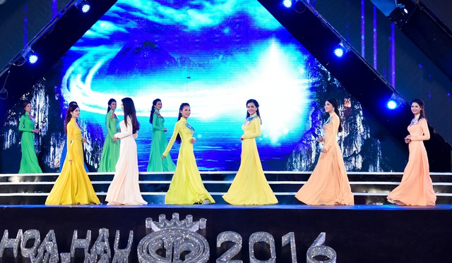 Những chiếc áo dài ấn tượng trong cuộc thi Hoa hậu Việt Nam 2016 - Ảnh 6.