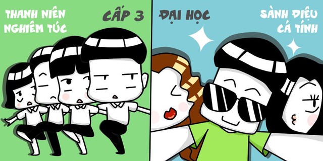 Sự kh&aacute;c nhau Chuẩn kh&ocirc;ng cần chỉnh giữa Cấp 3 v&agrave; Đại học - Ảnh 3.