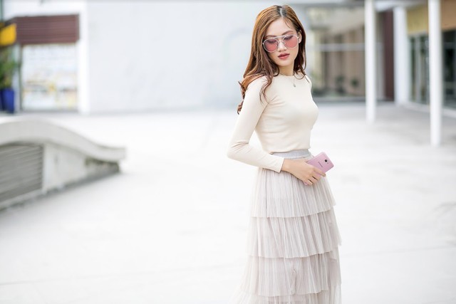 Kh&ocirc;ng thể ng&oacute; lơ phong c&aacute;ch phối đồ hồng đa sắc quyến rũ như P&ocirc;ng Chuẩn - Ảnh 8.
