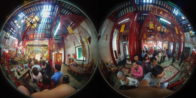 Lễ chùa đầu năm theo cách siêu độc đáo cùng camera 360 - Ảnh 3.