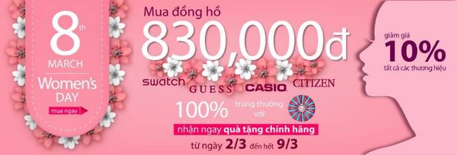 Món quà thời gian ý nghĩa cho phái đẹp chỉ với 830.000đ lấy ý tưởng từ ngày 8/3 tại Cititime Mall - Ảnh 1.