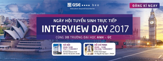 Interview Day 2017: Con đường du học Anh, Úc ngắn nhất cho sinh viên Việt Nam - Ảnh 1.
