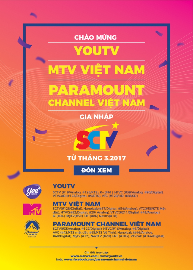 YouTV, MTV Việt Nam & Paramount Channel Việt Nam chính thức gia nhập hệ thống cáp SCTV - Ảnh 5.