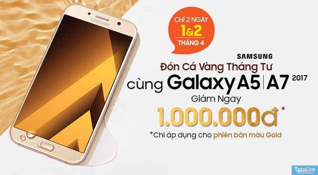 Samsung A2017 Gold trao tay nhận ngay thêm 1 triệu - Ảnh 1.