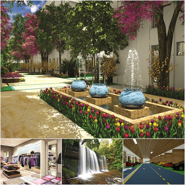Ảnh cảnh quan cây xanh khu biệt thự La Casa Villa