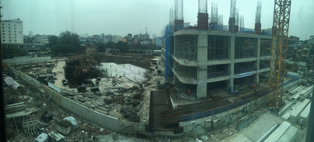 Tiến độ thi công dự án tại thời điểm ngày 8/11/2016, tòa IP1 đã xây đến tầng 4, IP2 đang hoàn thiện phần móng.