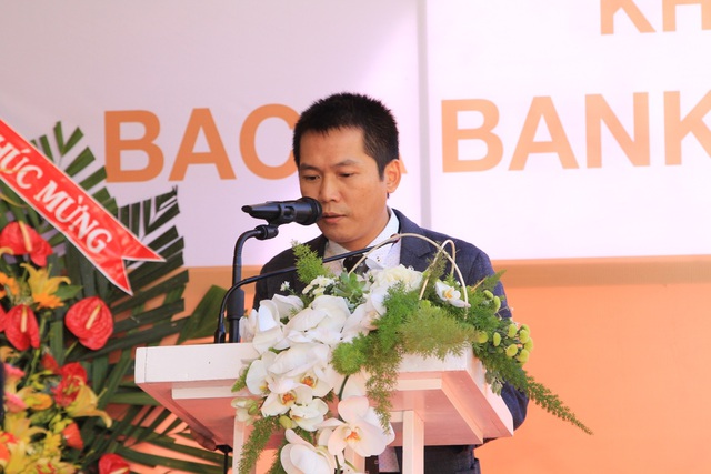 Ông Đặng Trung Dũng - Phó Tổng Giám đốc thường trực Ngân hàng TMCP Bắc Á phát biểu tại buổi lễ.