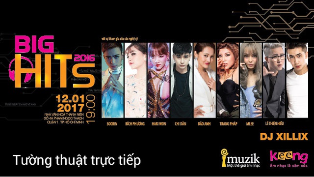 Trực tiếp Big Hits 2016: Fan Việt phát cuồng vì đêm liveshow toàn hit - Ảnh 1.