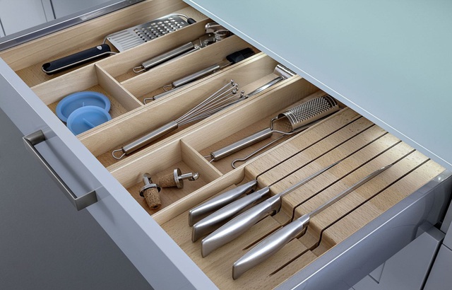 Bí quyết giúp tủ bếp tối ưu hóa 95% diện tích sử dụng - Ảnh 1.