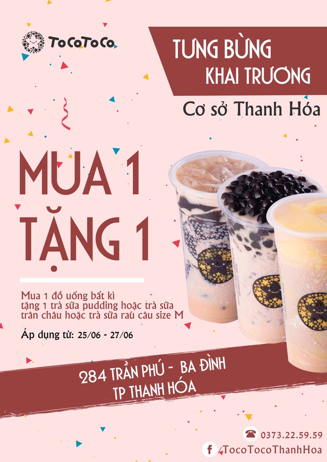 Trà sữa TocoToco – Không gian check in sang chảnh mới cho giới trẻ Thanh Hóa - Ảnh 9.