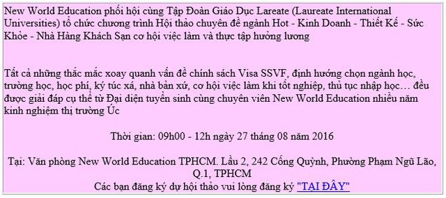Hội thảo du học &Uacute;c &ndash; Chuy&ecirc;n đề ng&agrave;nh hấp dẫn c&ugrave;ng Laureate International Universities 2016 - Ảnh 3.