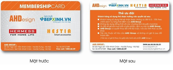 Chương trình thẻ khách hàng thân thiết tại nội thất AHDesign & Bếp Xinh 3