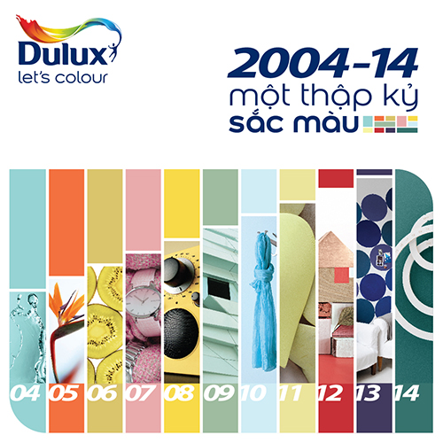 Dulux kỷ niệm Một Thập Kỷ Sắc Màu và công bố Xu hướng sắc màu 2014 1