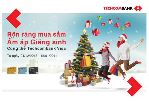 Rộn ràng quà tặng Giáng Sinh từ Techcombank 1