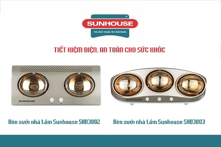 Đèn sưởi Sunhouse: Tiết kiệm điện, an toàn cho sức khỏe người tiêu dùng 2