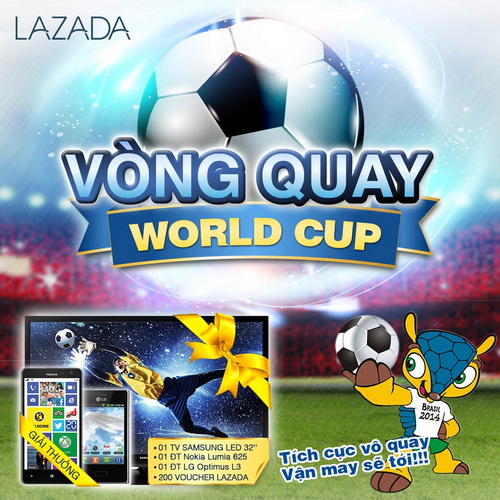 Lazada khuyến mãi tưng bừng chào đón FIFA WORLD CUP 2014 2