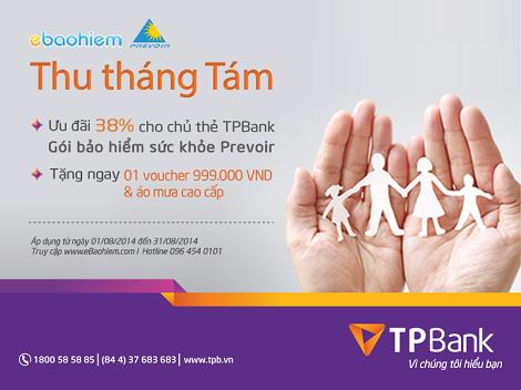 TPBank hợp tác eBaohiem ưu đãi gói bảo hiểm sức khỏe tới 38% 1