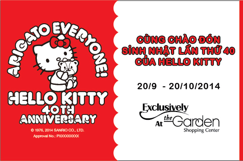 TTTM The Garden tổ chức sinh nhật thứ 40 của Hello Kitty – Arigato Everyone 14