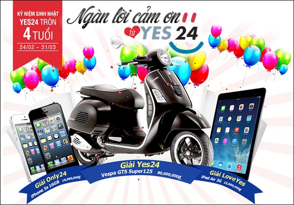 Lướt Yes24, lái vespa 80 triệu về nhà, thật hay mơ? 1