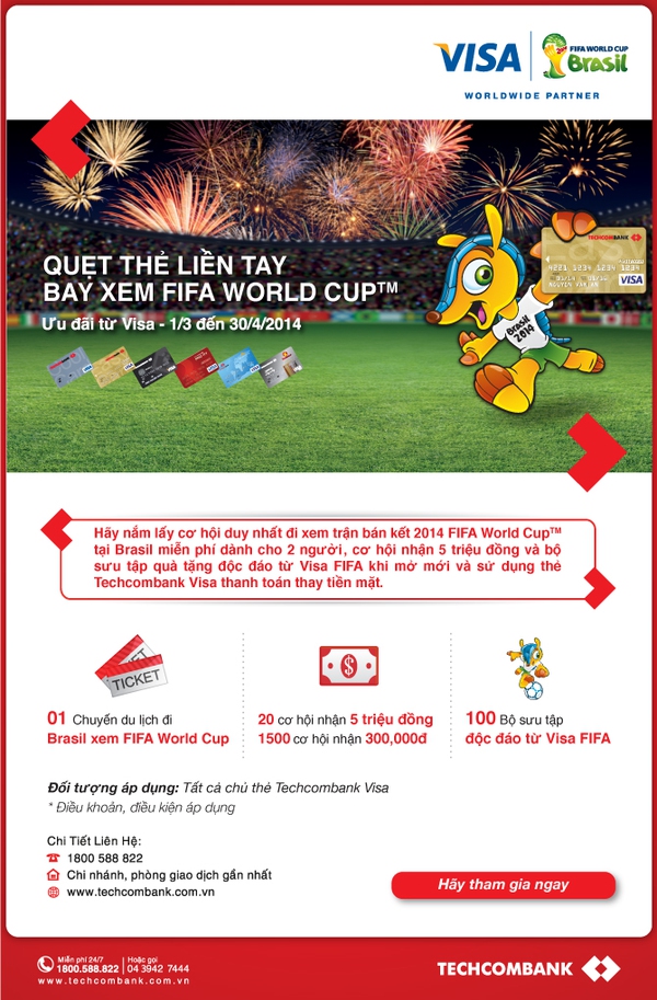 Xem FIFA World Cup 2014 miễn phí tại Brazil 1