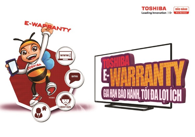 Tối đa lợi ích với gói bảo hành Toshiba E-Warranty 1