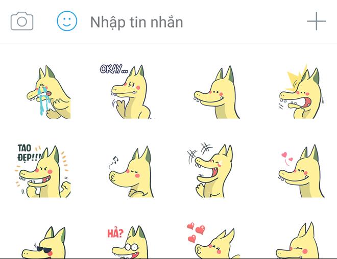 Sticker Rồng Hải Phòng cực “bựa” nay đã “đẻ trứng” trên Zalo