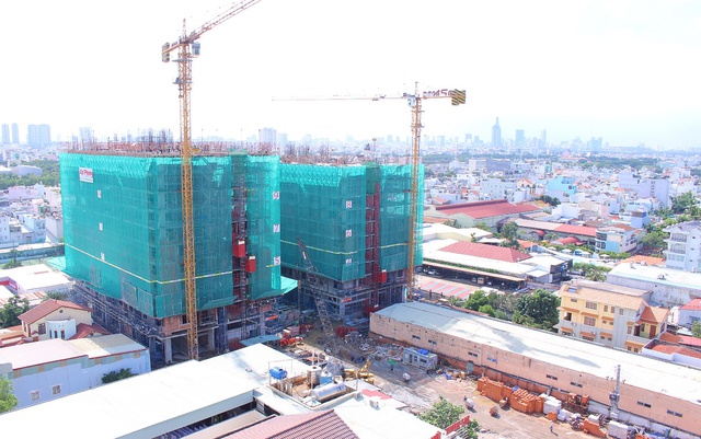 Dự án đang trong giai đoạn đẩy nhanh tiến độ xây dựng để bàn giao nhà ngay dịp Tết 2017