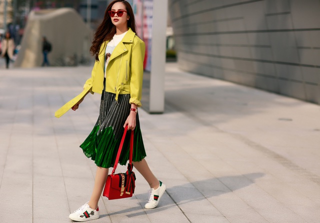 Sella Trương cực chất với cách phối đồ màu sắc tại Seoul Fashion Week - Ảnh 2.