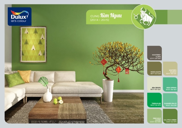 Chọn màu sơn cho chủ nhà thuộc nhóm Đất: Kim Ngưu, Xử Nữ, Ma Kết - Ảnh 1. Chọn màu sơn cho chủ nhà thuộc nhóm Đất: Kim Ngưu, Xử Nữ, Ma Kết - Ảnh 1.