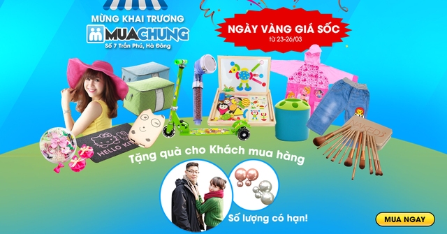 3.000 mặt hàng giá cực sốc & nhiều quà tặng hấp dẫn mừng khai trương cửa hàng Muachung số 7 Trần Phú, Hà Đông - Ảnh 1.